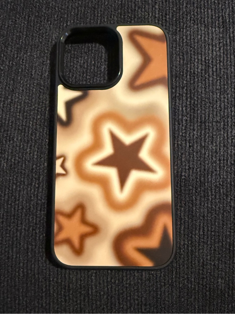 Stylish Star Pattern Brown iPhone 16 Pro Max Case